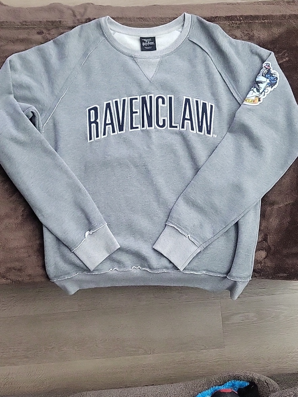 Ravenclaw Appliqué Crewneck Sweater - Men - Gray
